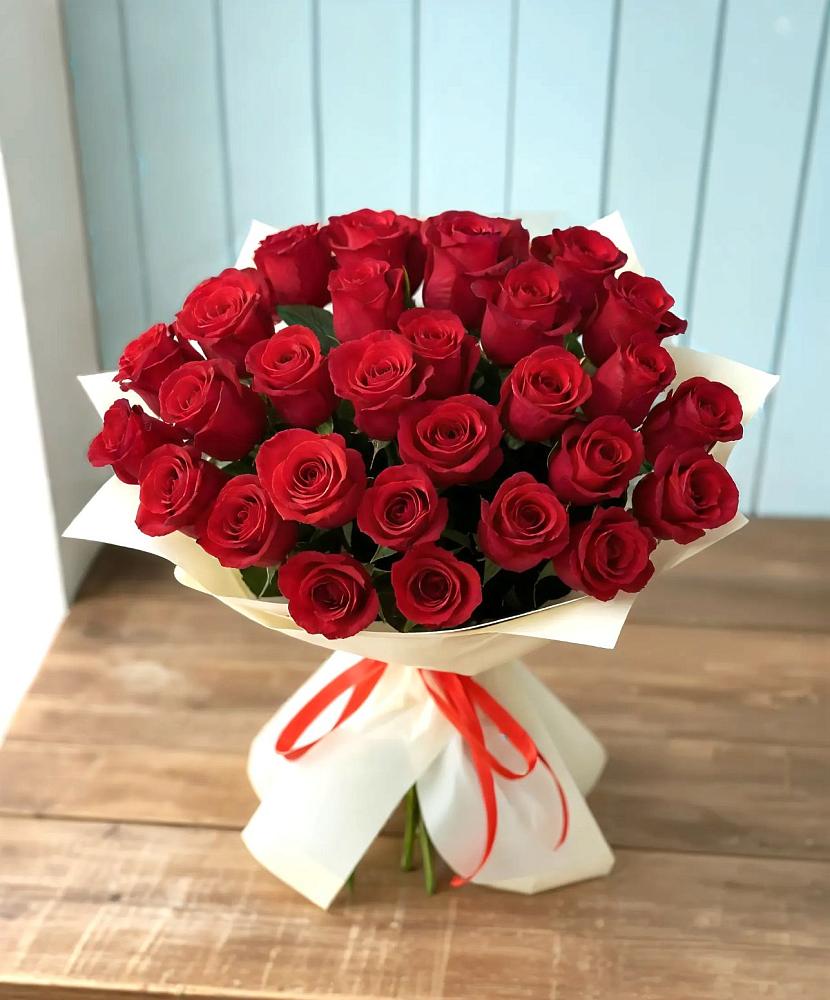 Букет 29 Красных роз в Рудне Волгоградской области