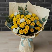 Букет цветов из:  Розы #REPLACE_PRED# Рудне Волгоградской области