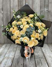 Букет цветов из:  Розы и Лизиантусы в Рудне Волгоградской области