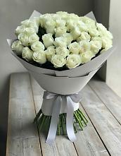 Букет 35 Белых роз в Рудне Волгоградской области