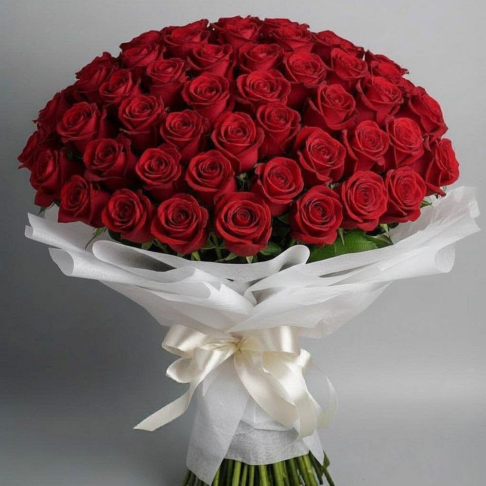 Букет 101 Красная роза Блэк Мэджик в Рудне Волгоградской области