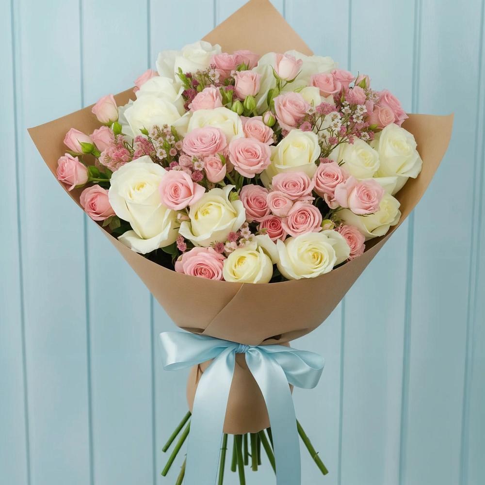 Букет цветов из: Розы в Рудне Волгоградской области