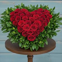 Цветочная композиция из Розы в виде сердца в Рудне Волгоградской области