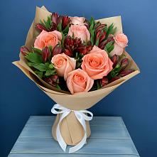 Букет цветов из:  Розы и Альстромерии #REPLACE_PRED# Рудне Волгоградской области