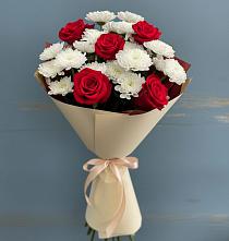 Букет цветов из:  Розы и Хризантемы в Рудне Волгоградской области