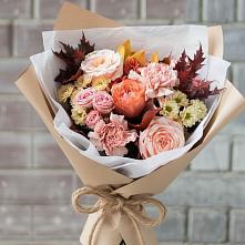 Букет цветов из:  Гвоздики, Хризантемы и Розы в Рудне Волгоградской области