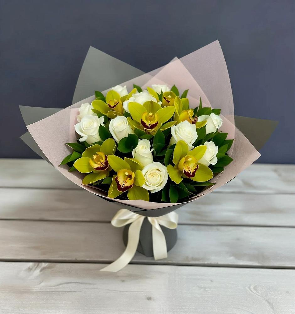 Букет цветов из: Орхидеи и Розы в Рудне Волгоградской области