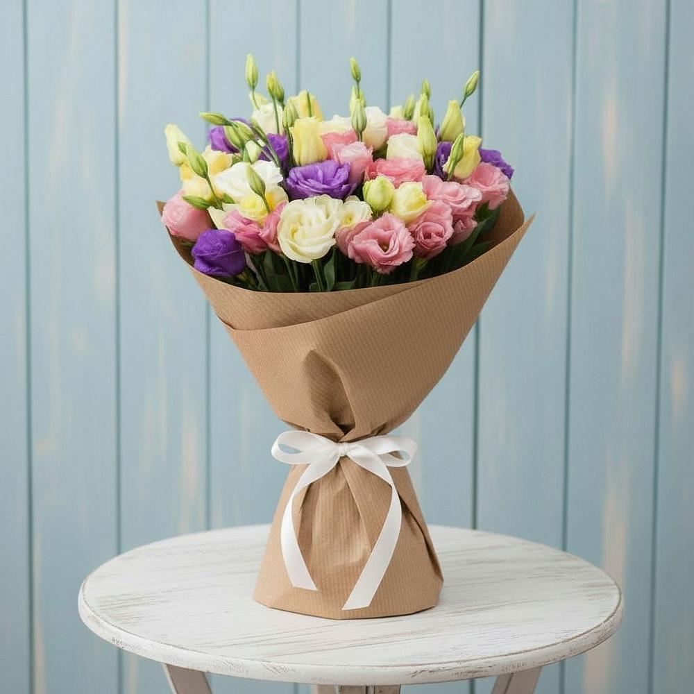 Букет цветов из: Лизиантусы в Рудне Волгоградской области