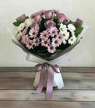 Букет цветов из:  Хризантемы и Розы в Рудне Волгоградской области