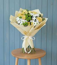 Букет цветов из:  Хризантемы и Розы в Рудне Волгоградской области