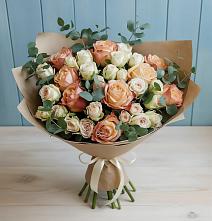 Букет цветов из:  Альстромерии и Розы в Рудне Волгоградской области
