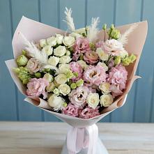 Букет цветов из:  Альстромерии и Розы в Рудне Волгоградской области
